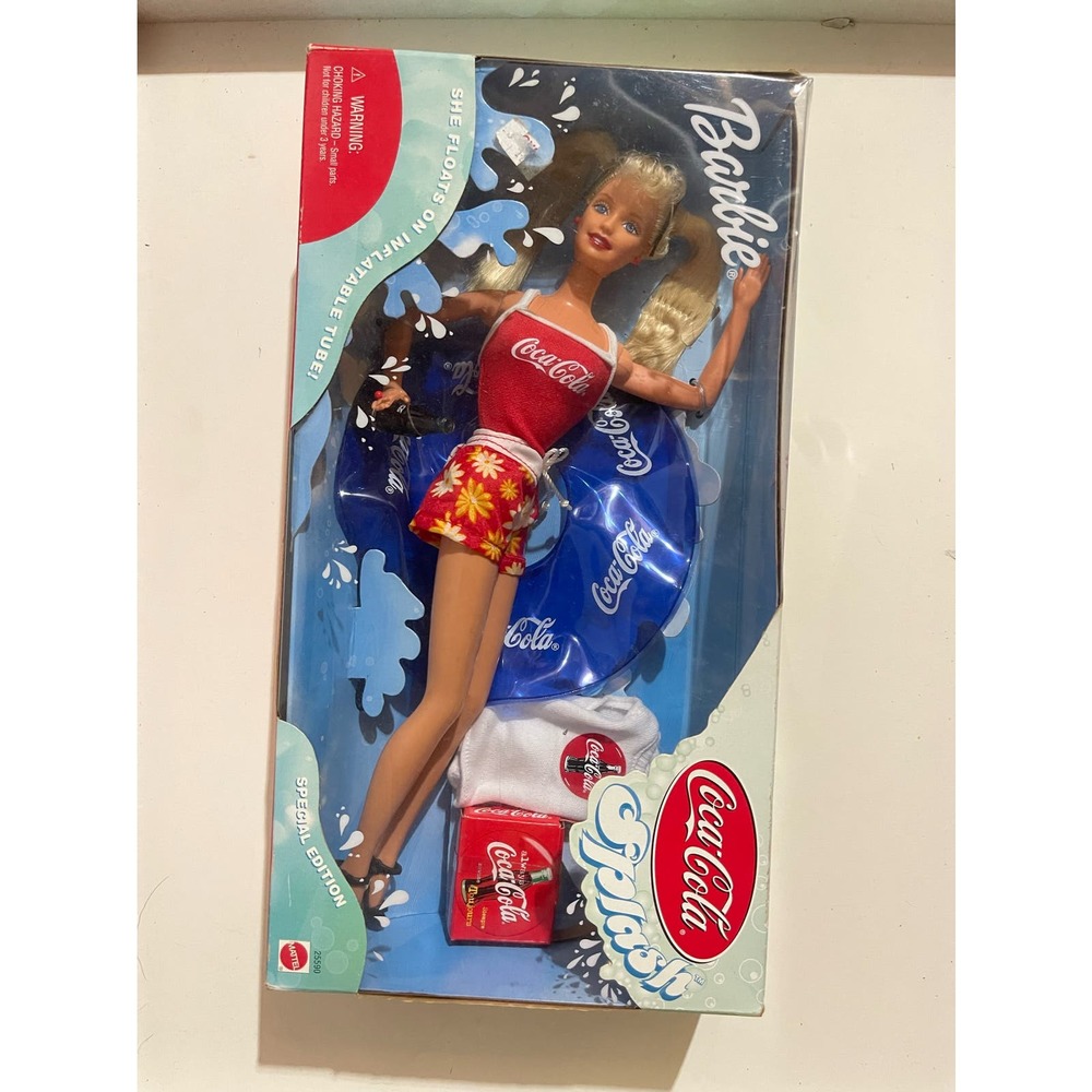 Vintage 1999 Mattel Coca-Cola Splash Barbie #25590 NIB